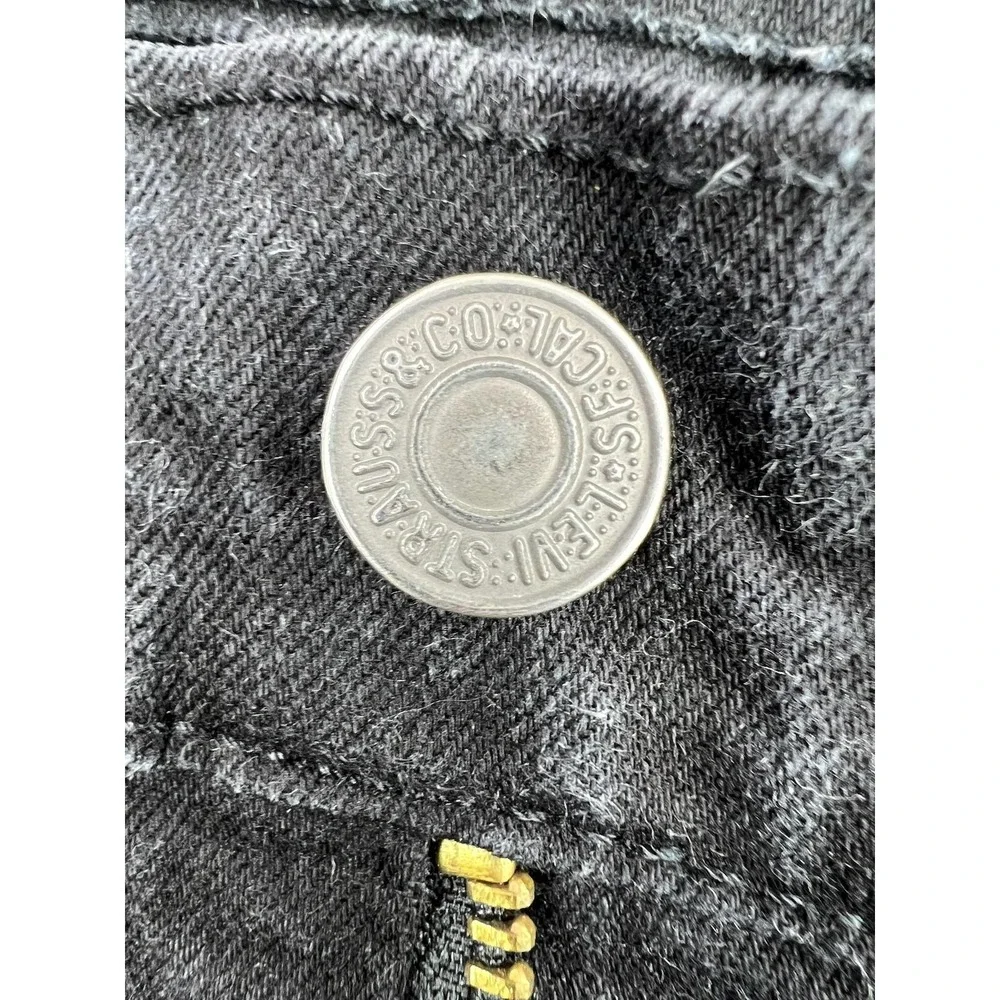 Levis 512 Jeans Mens 31x30 Black Slim Tapered Stretch Denim Charcoal Wash